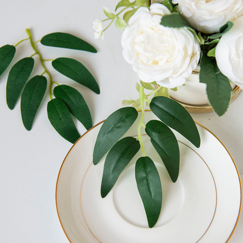 50/100Pcs Green Silk Flowers W - Christmas Wreath Fake のレビューと価格