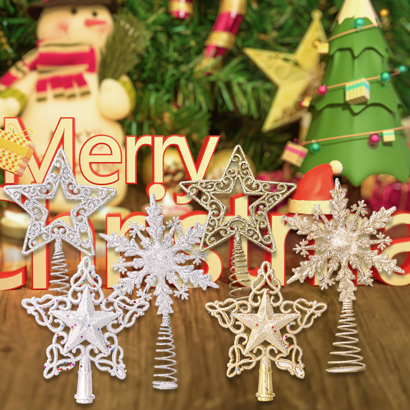 Christmas Tree Toppers Glitter - Star Tree Topper のレビューと価格