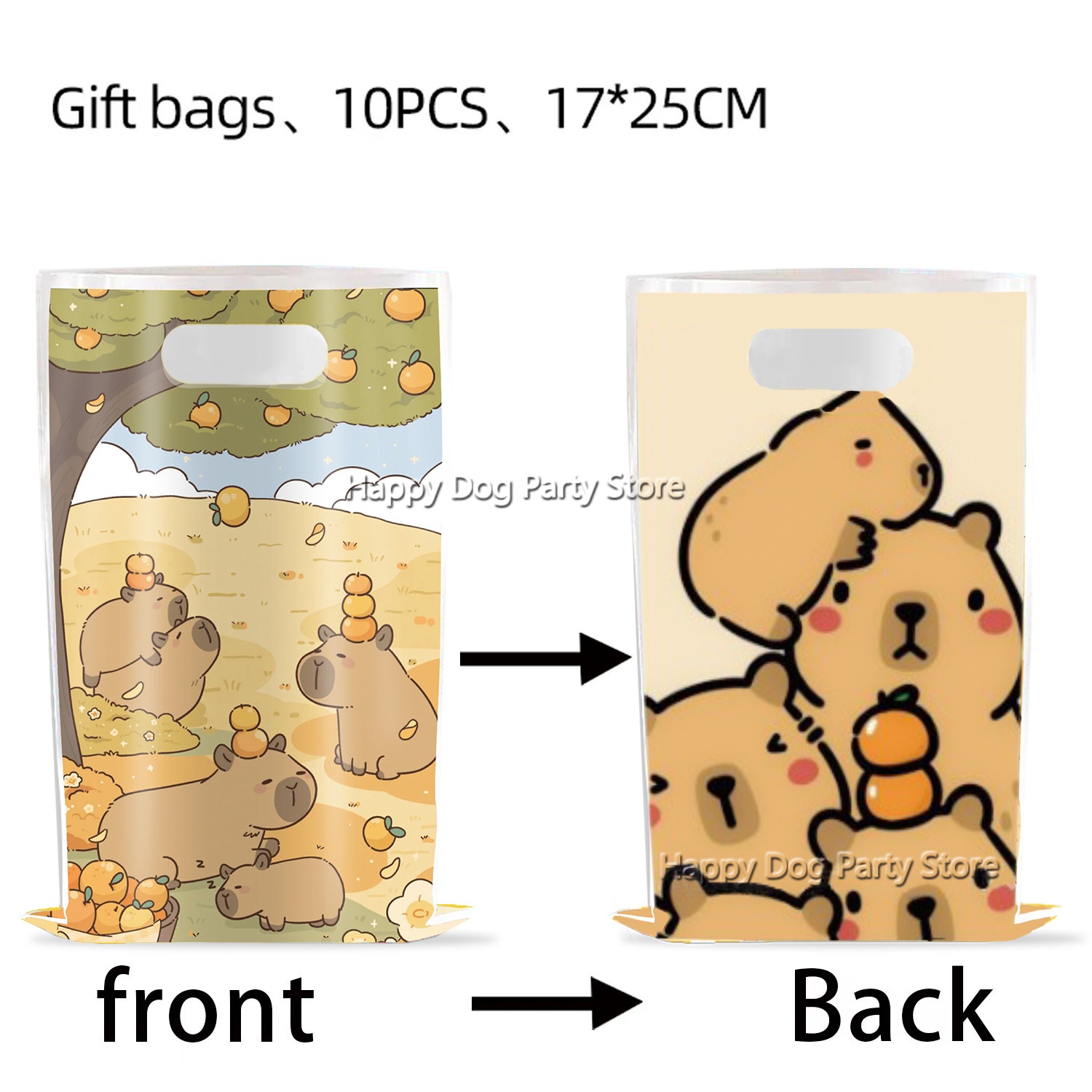 Cartoon Capybara Party Supplie - Gift Box Wrap Set のレビューと価格