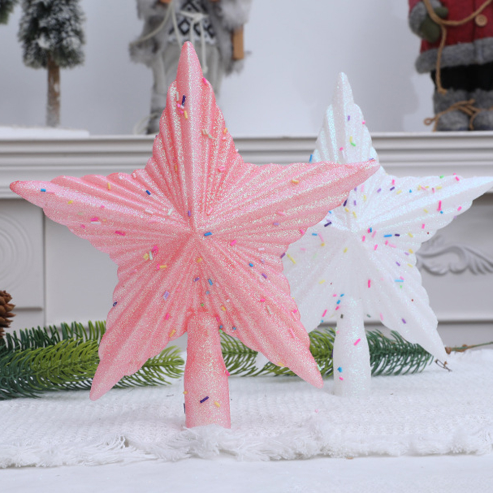 Christmas Pink Pentagon Top St - Star Tree Topper のレビューと価格