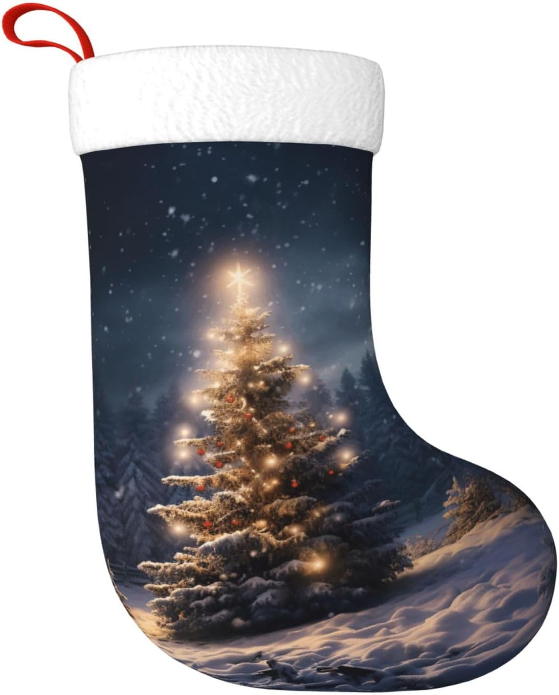 Christmas Tree Snow gift Stock - Christmas Stocking Hanging のレビューと価格