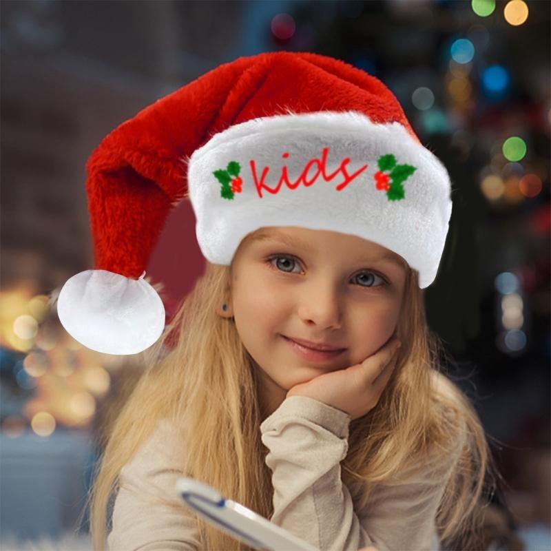 P88A Embroidery Christmas Sant - Santa Hat Plush のレビューと価格