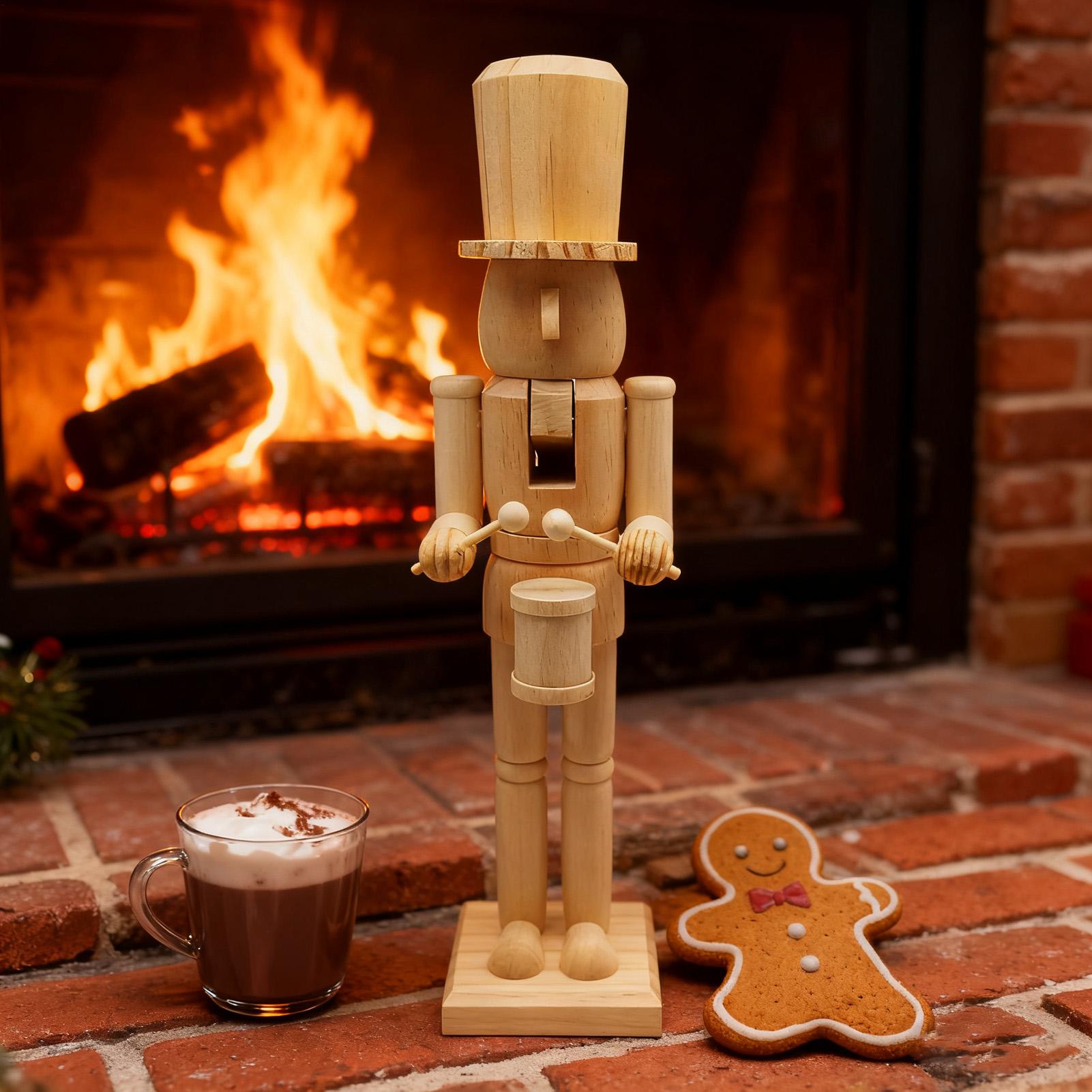 Nutcracker Decor 38cm Wooden F - Nutcracker Figurine のレビューと価格