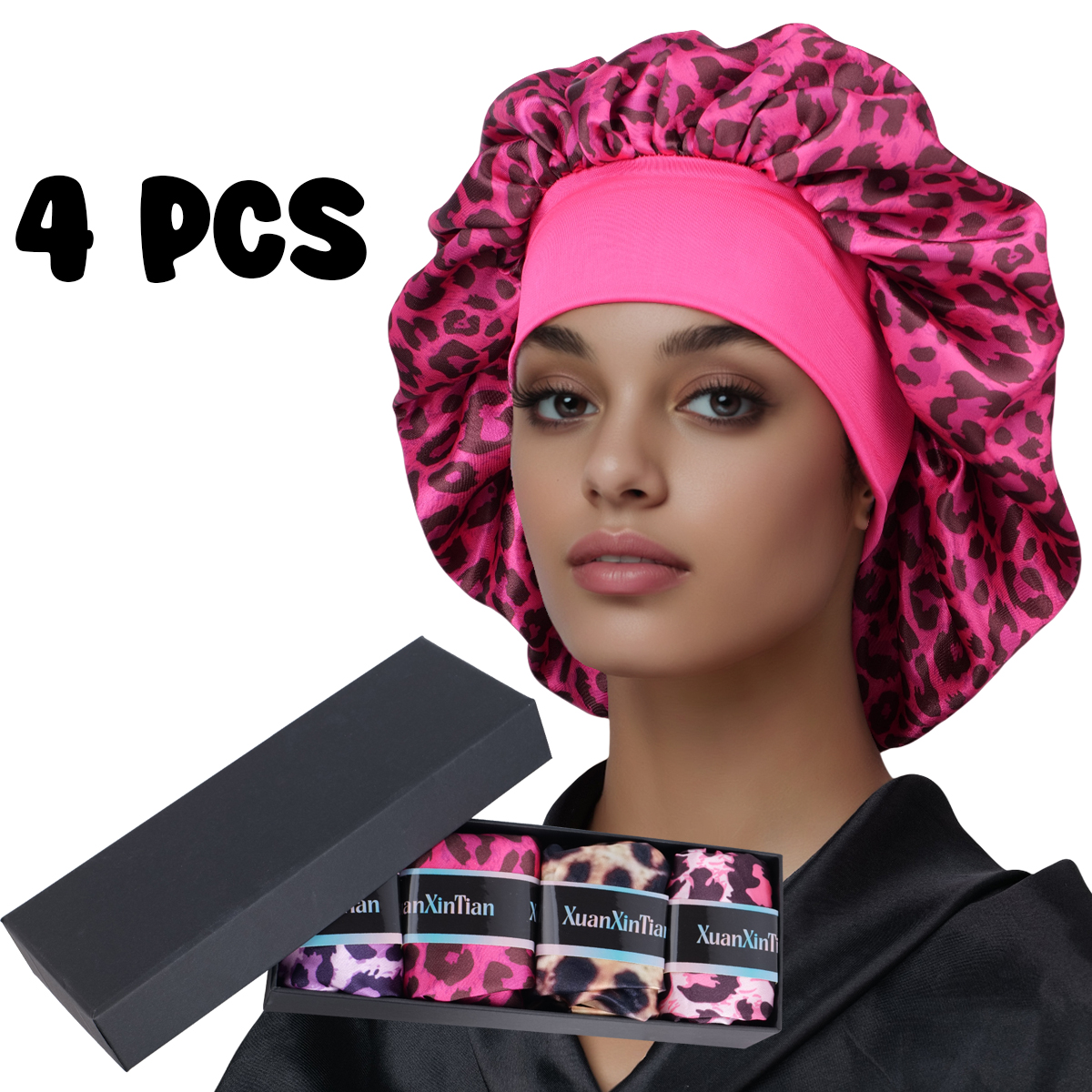 4PCS Mystery Hair Bonnet Gift  - Gift Box Wrap Set のレビューと価格