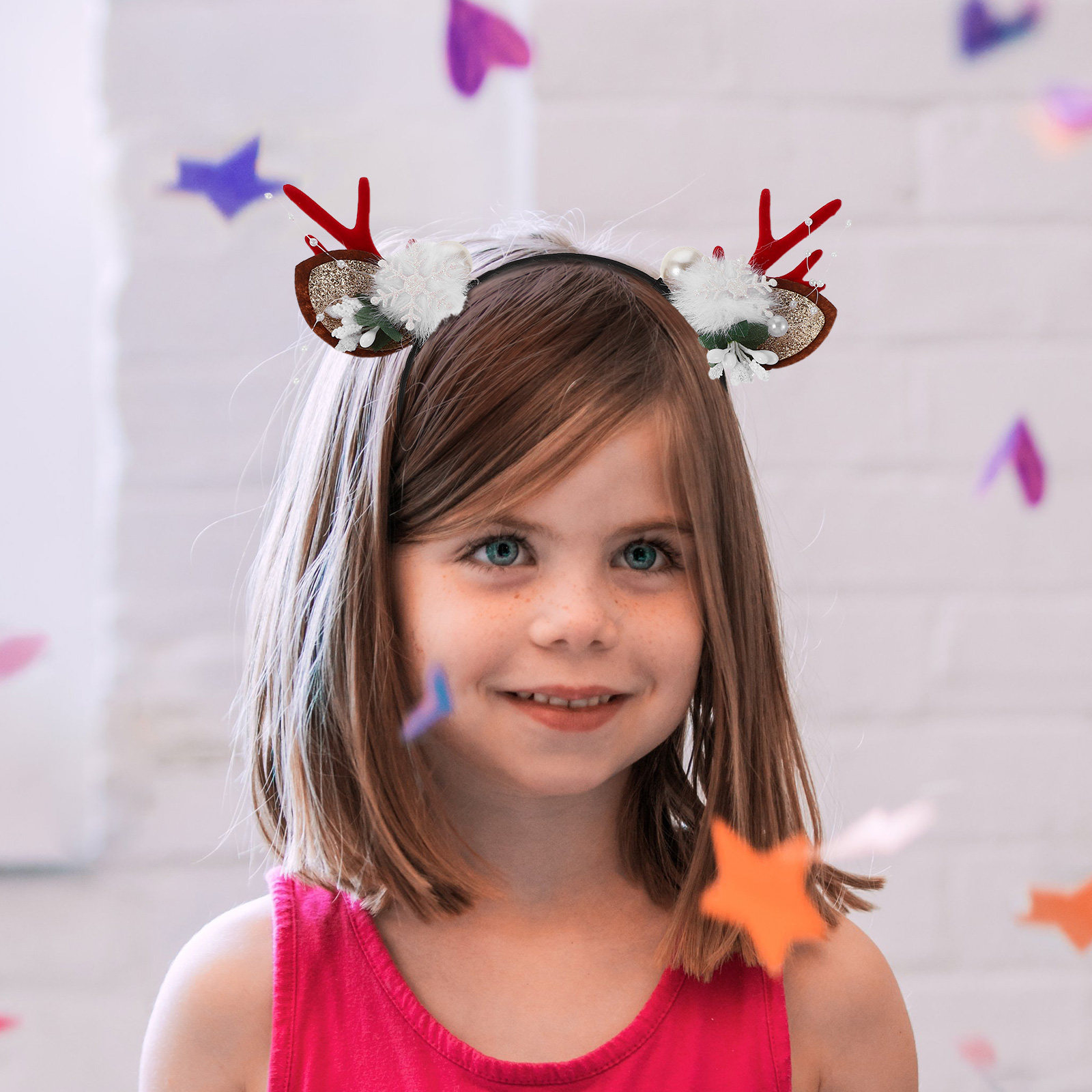 4Pcs Festive Reindeer Antlers  - Reindeer Antlers Headband のレビューと価格