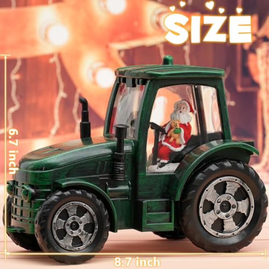 Christmas Snow Globe Tractor S - Snow Globe Musical のレビューと価格