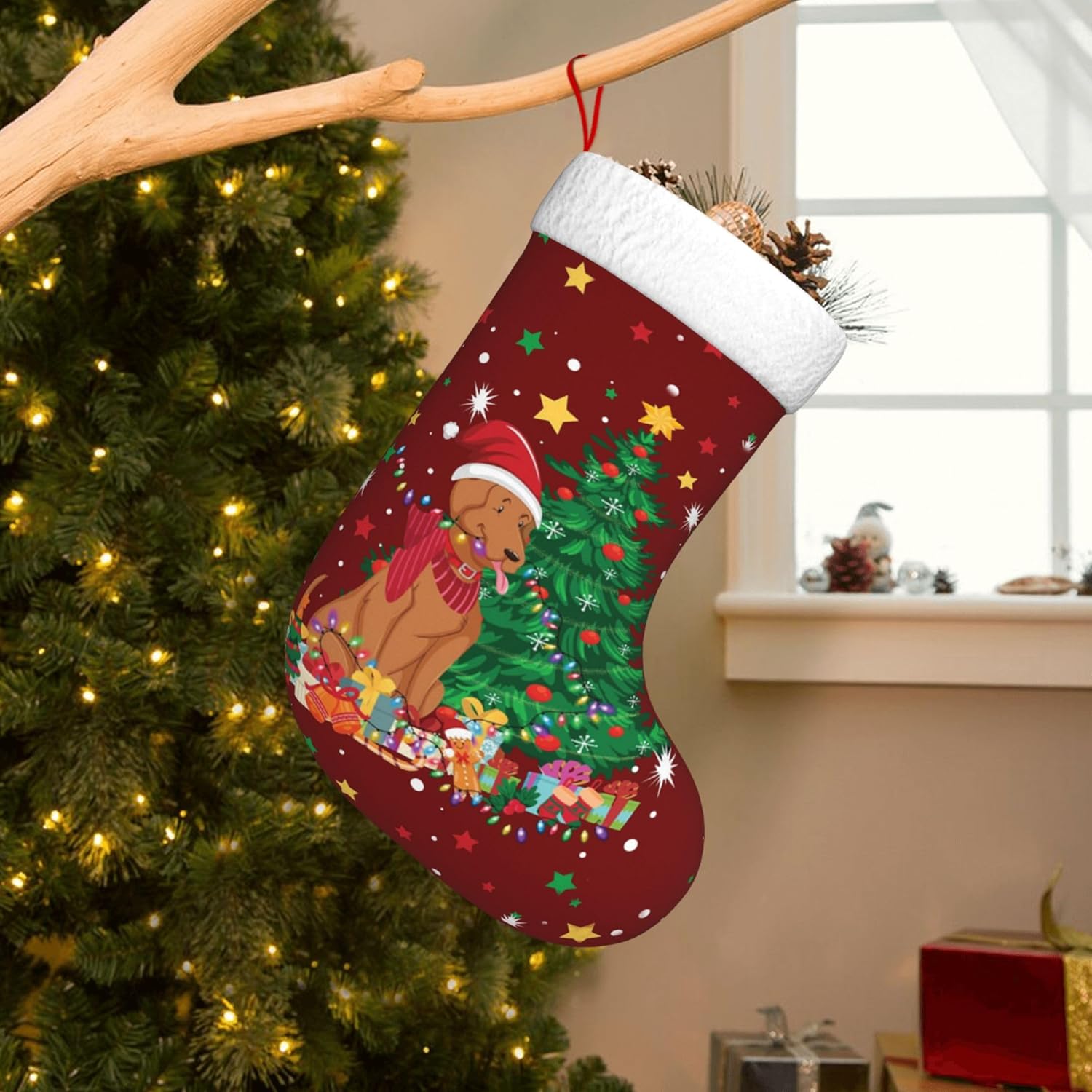 Christmas Dog Light Design 17. - Christmas Stocking Hanging のレビューと価格