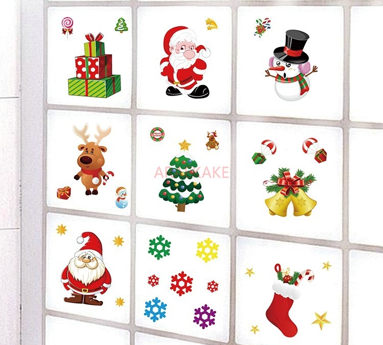 1PCS Removable Christmas Stati - Snowflake Window Decal のレビューと価格