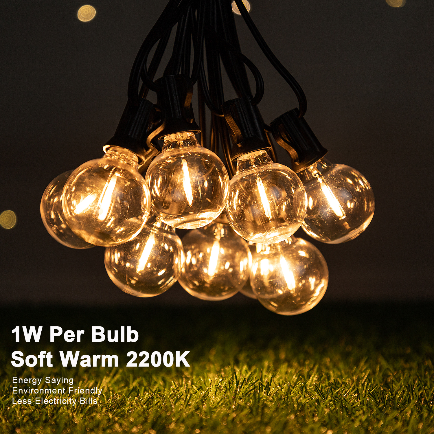 G40 Outdoor Garland String Lig - Led Fairy String Lights のレビューと価格
