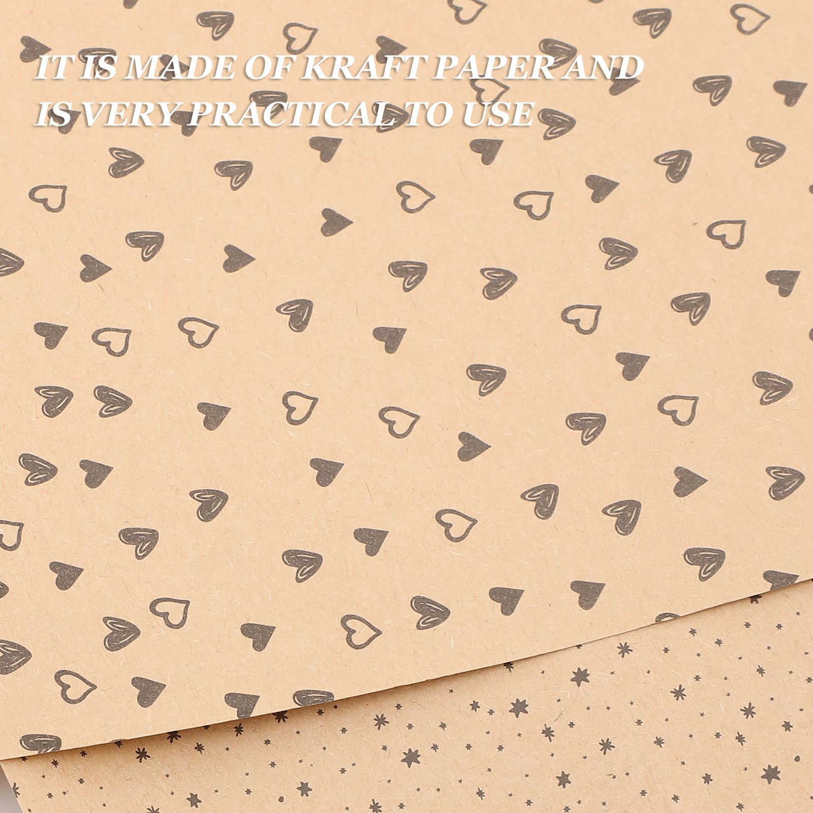 8Pcs Brown Kraft Gift Wrap Pap - Gift Box Wrap Set のレビューと価格