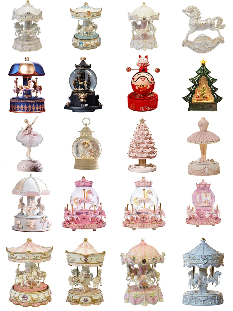 Carousel Music Box Snow Ball M - Snow Globe Musical のレビューと価格