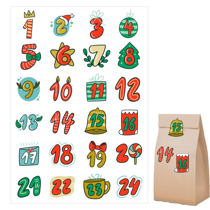 Merry Christmas Stickers Adven - Advent Calendar Gift のレビューと価格