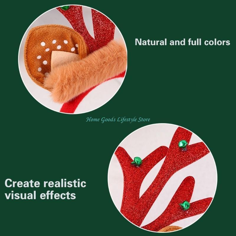 E74E Set Of 6 Festival Reindee - Reindeer Antlers Headband のレビューと価格