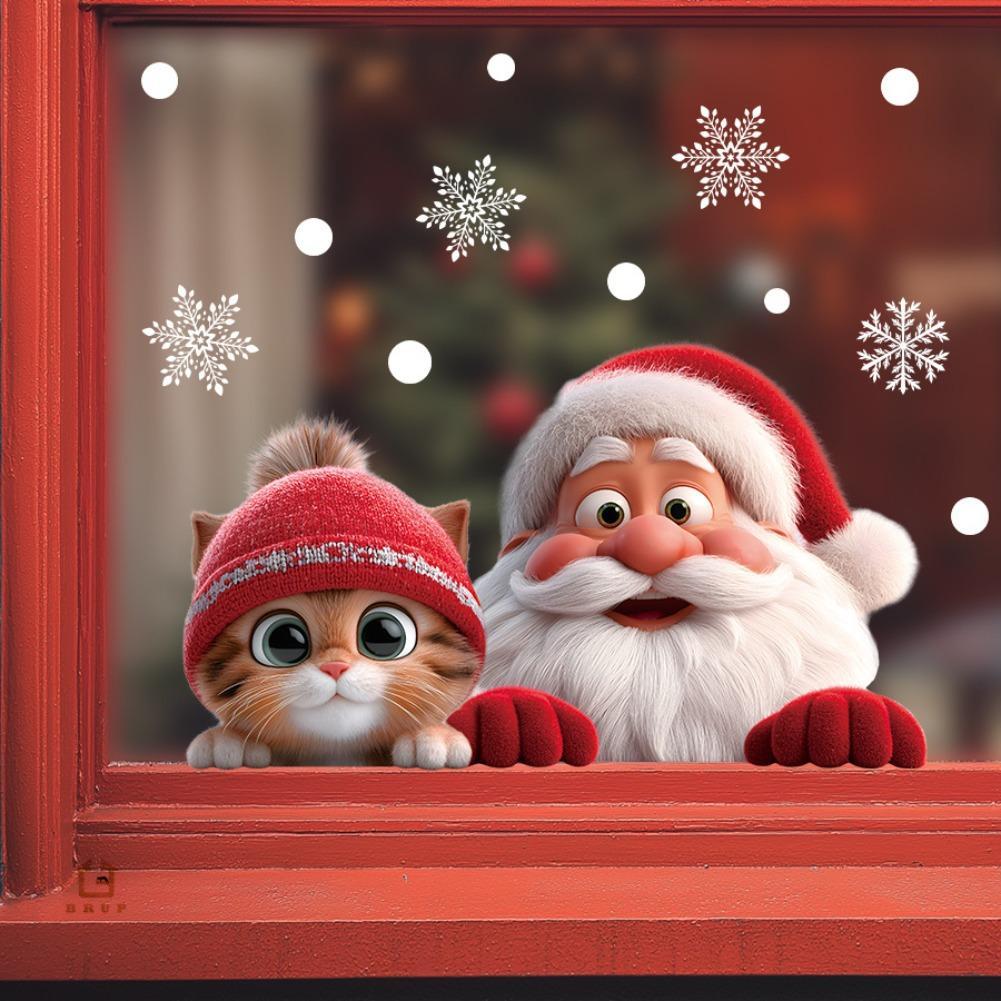 2pcs Christmas Window Clings S - Snowflake Window Decal のレビューと価格