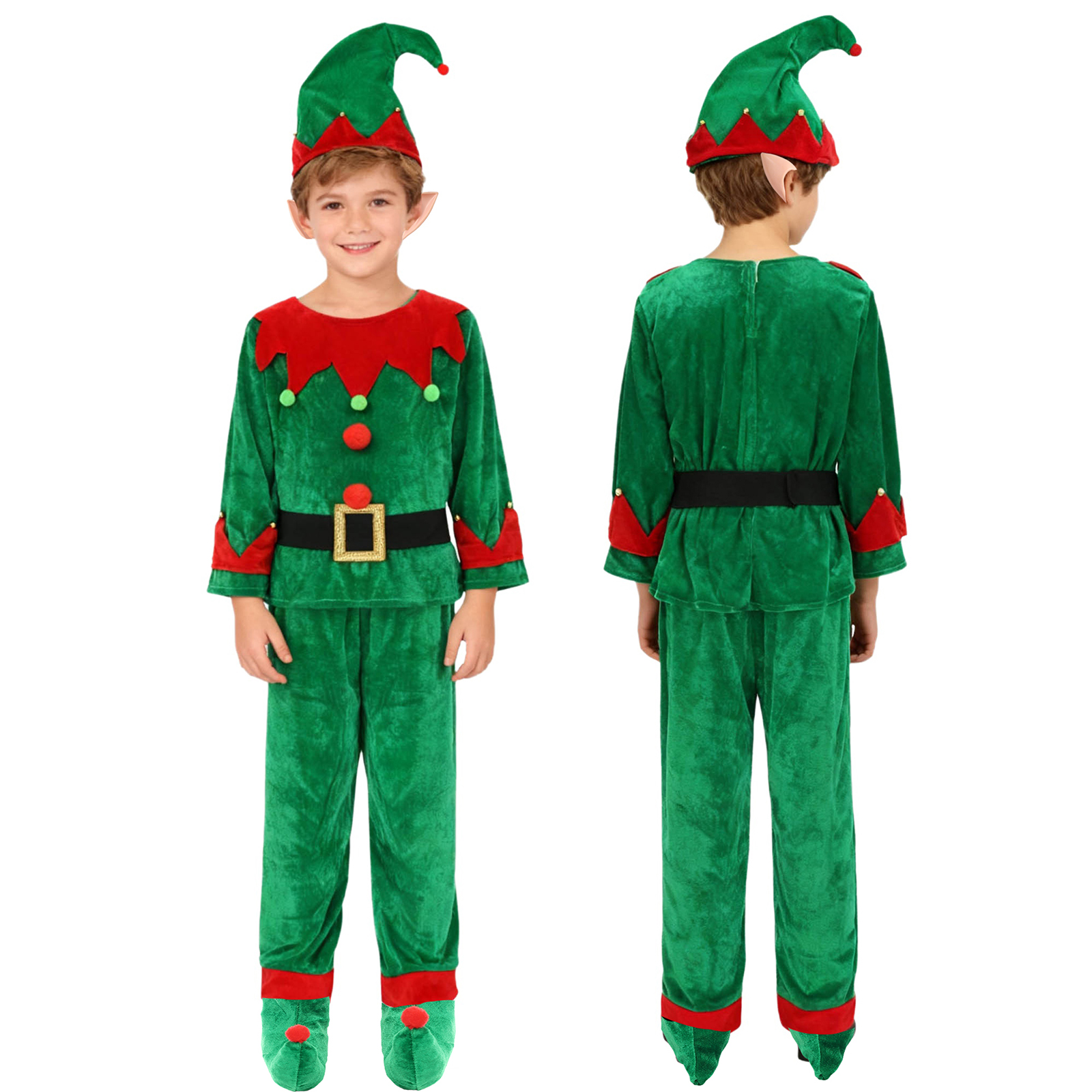 Boys Christmas Santa Claus Cos - Elf Costume Christmas のレビューと価格