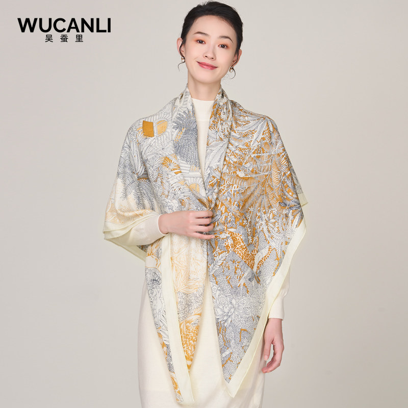 Silk & Wool Scarf Gift Box, Ca - Gift Box Wrap Set のレビューと価格