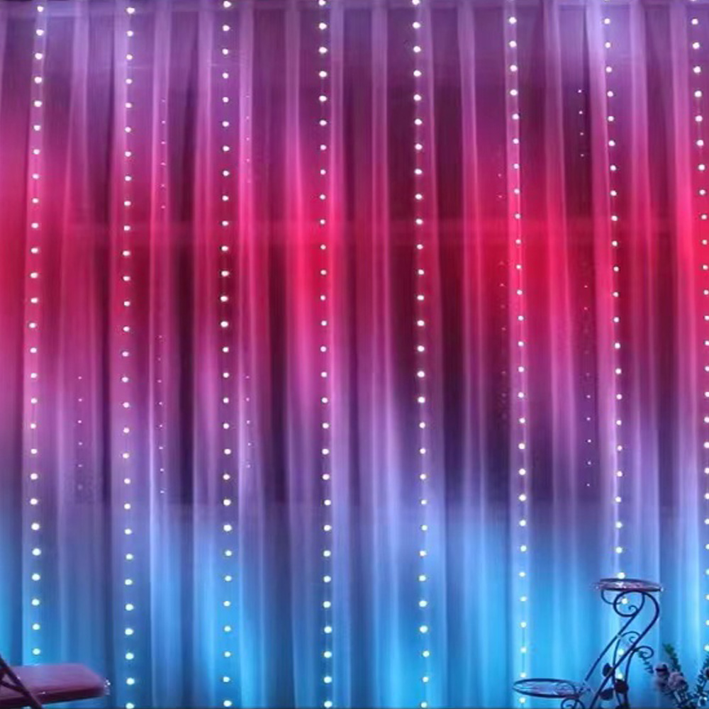 3M RGB Smart LED Curtain Light - Led Fairy String Lights のレビューと価格