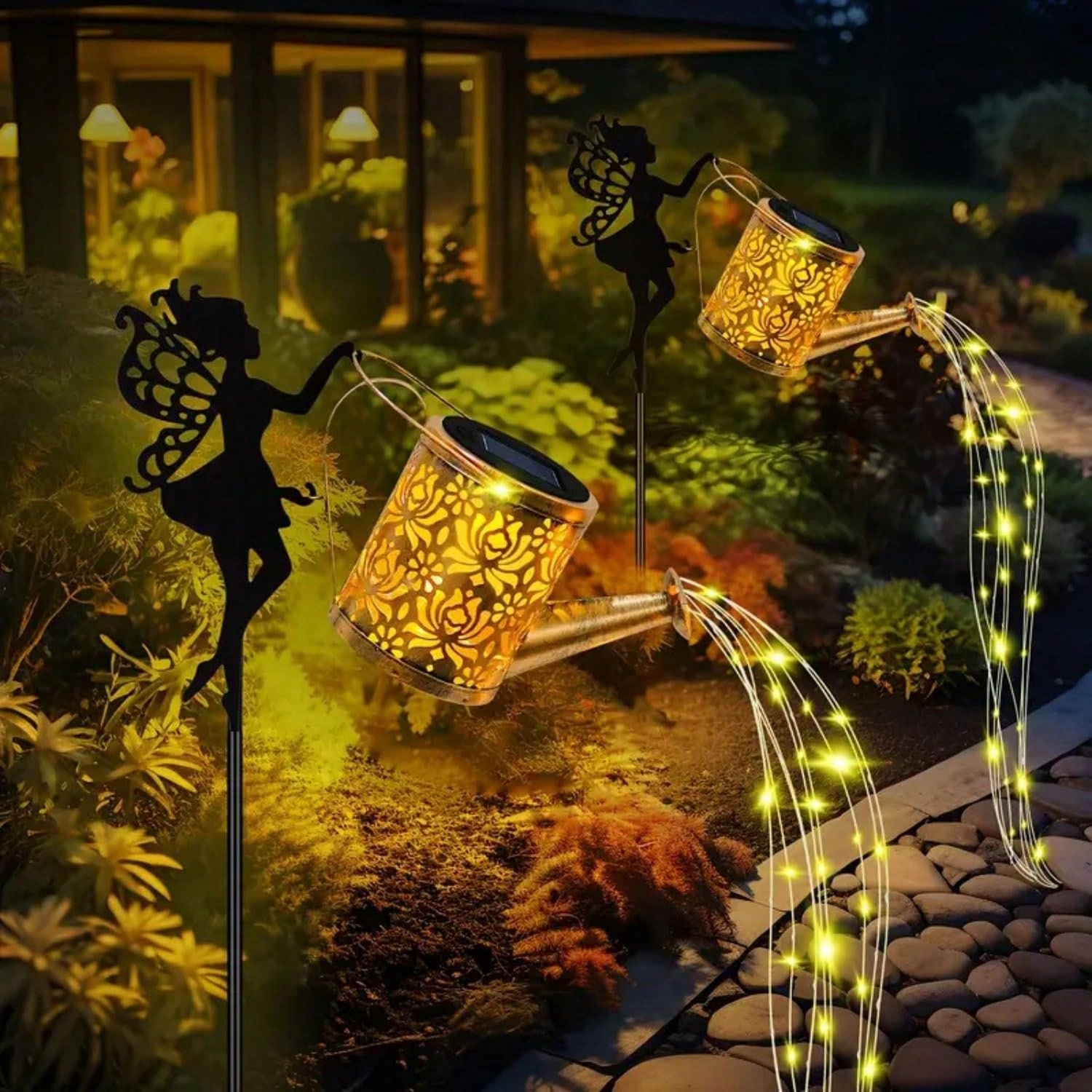 1 PC Solar Outdoor Fairy Water - Christmas Lights Outdoor のレビューと価格