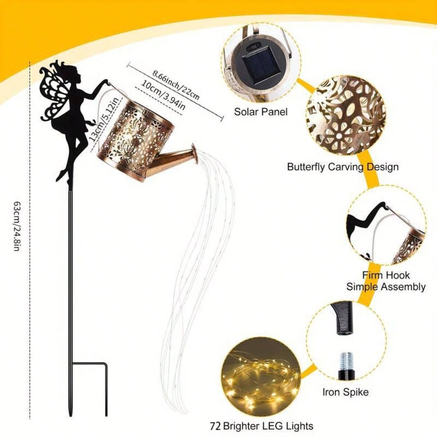 1 PC Solar Outdoor Fairy Water - Christmas Lights Outdoor のレビューと価格