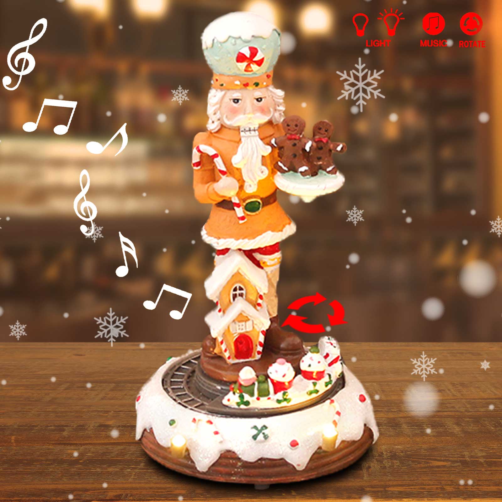 Christmas Gingerbread Nutcrack - Nutcracker Figurine のレビューと価格