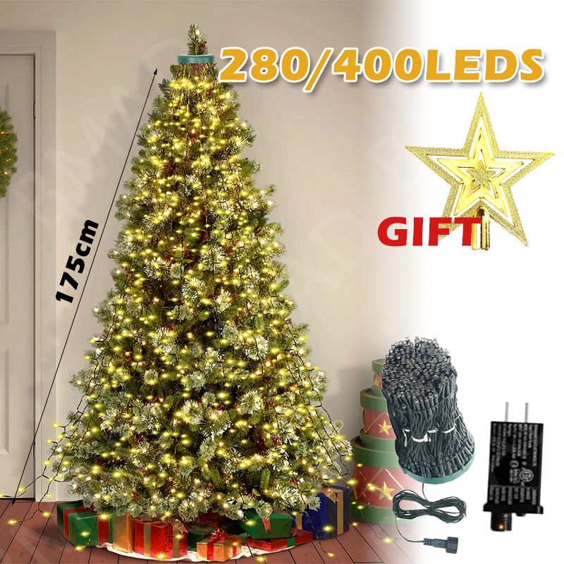 Christmas Tree Waterfall Light - Led Fairy String Lights のレビューと価格