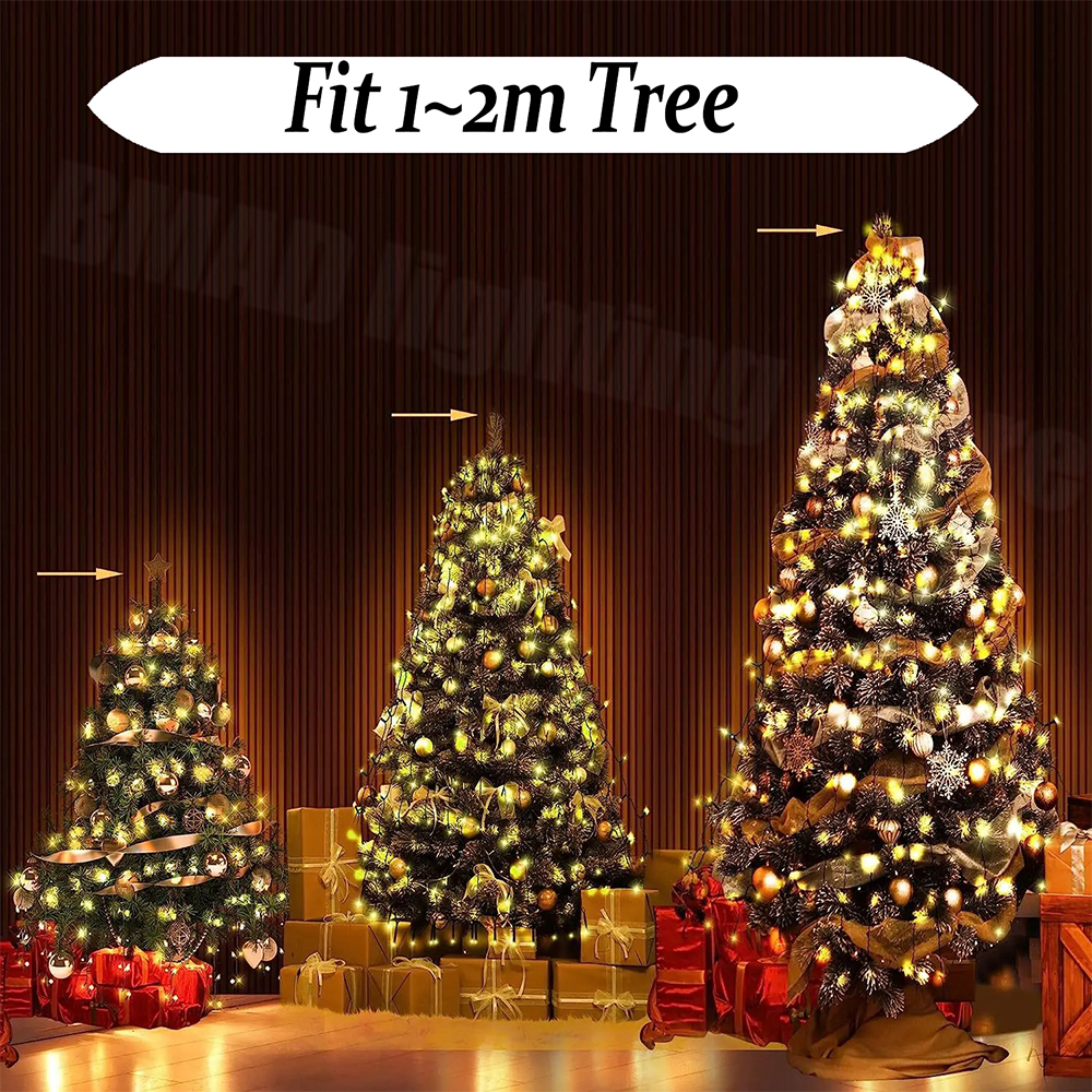 Christmas Tree Waterfall Light - Led Fairy String Lights のレビューと価格