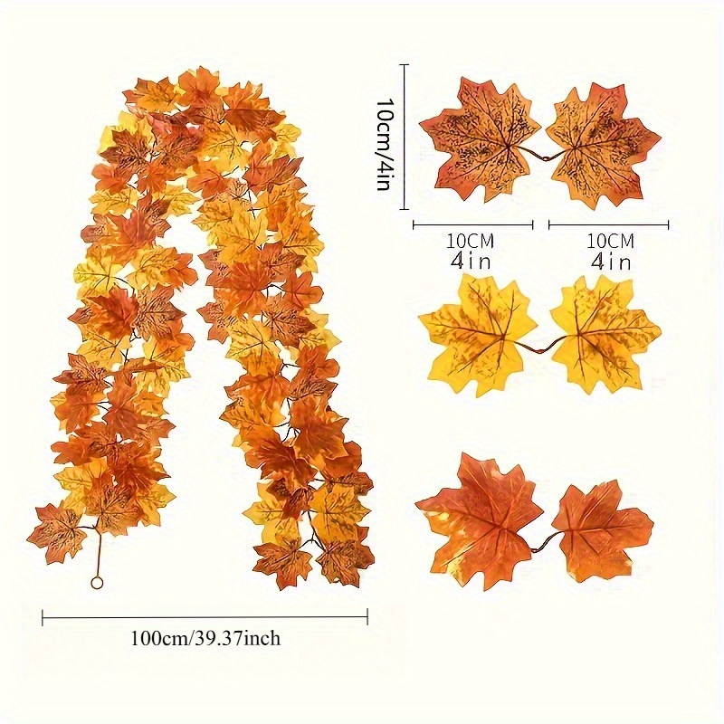 100CM Autumn Artificial Maple  - Christmas Wreath Fake のレビューと価格