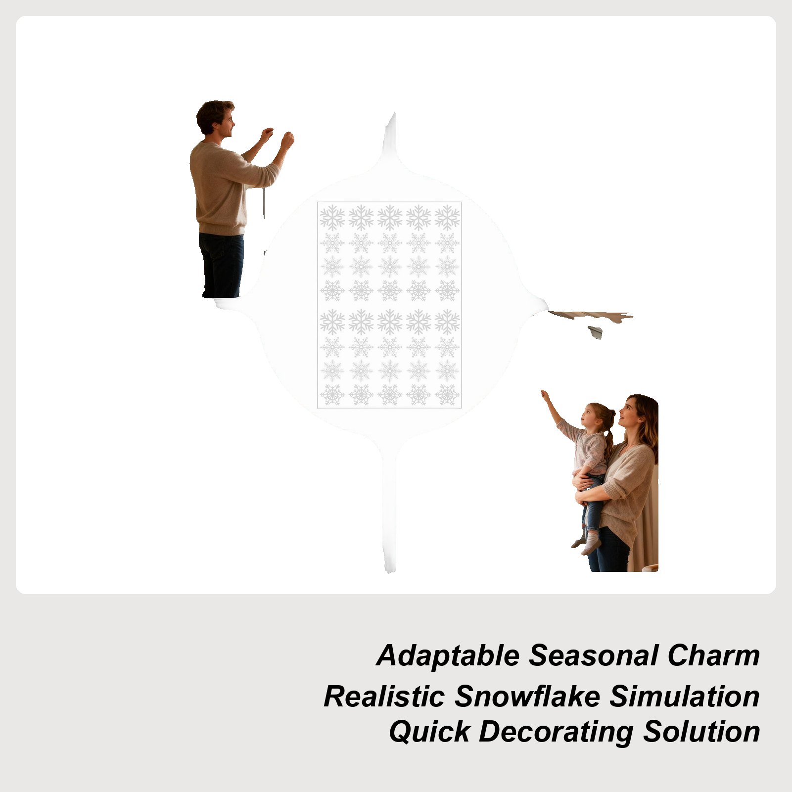 Snowflake Window Clings Christ - Snowflake Window Decal のレビューと価格