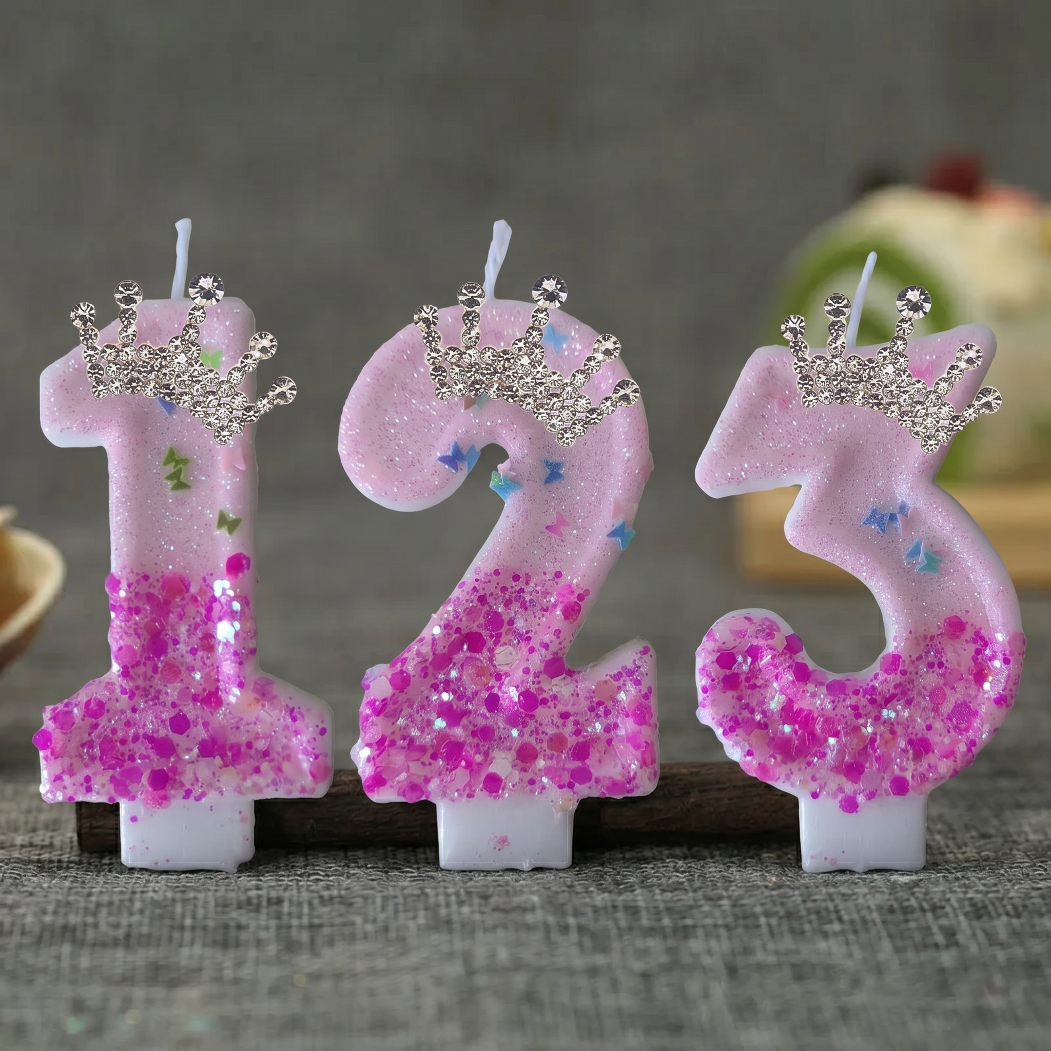 Pink Rose Red Sequins Dual Col - Holiday Candle Set のレビューと価格