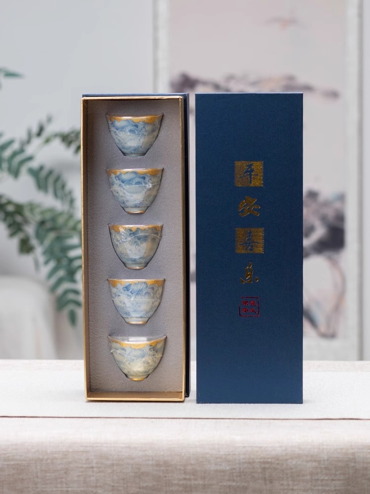 Porcelain wrapped silver cup,  - Gift Box Wrap Set のレビューと価格