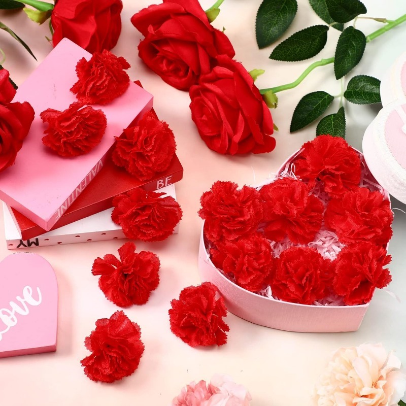 10/20Pcs Rose Artificial Flowe - Christmas Wreath Fake のレビューと価格