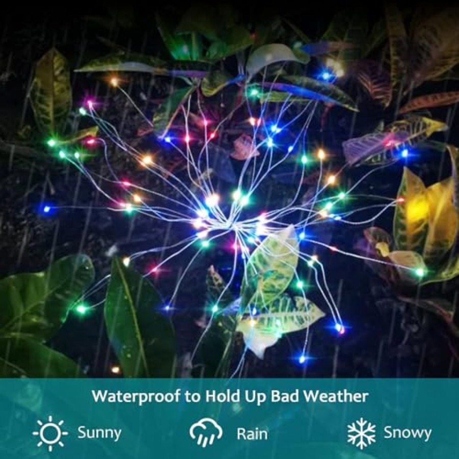 Solar Firework Lights, Lightin - Christmas Lights Outdoor のレビューと価格