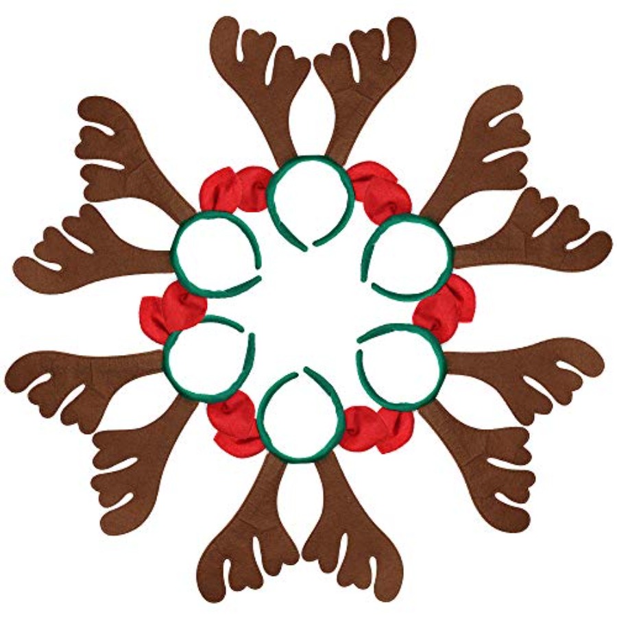 Max Fun 12Pcs Christmas Reinde - Reindeer Antlers Headband のレビューと価格