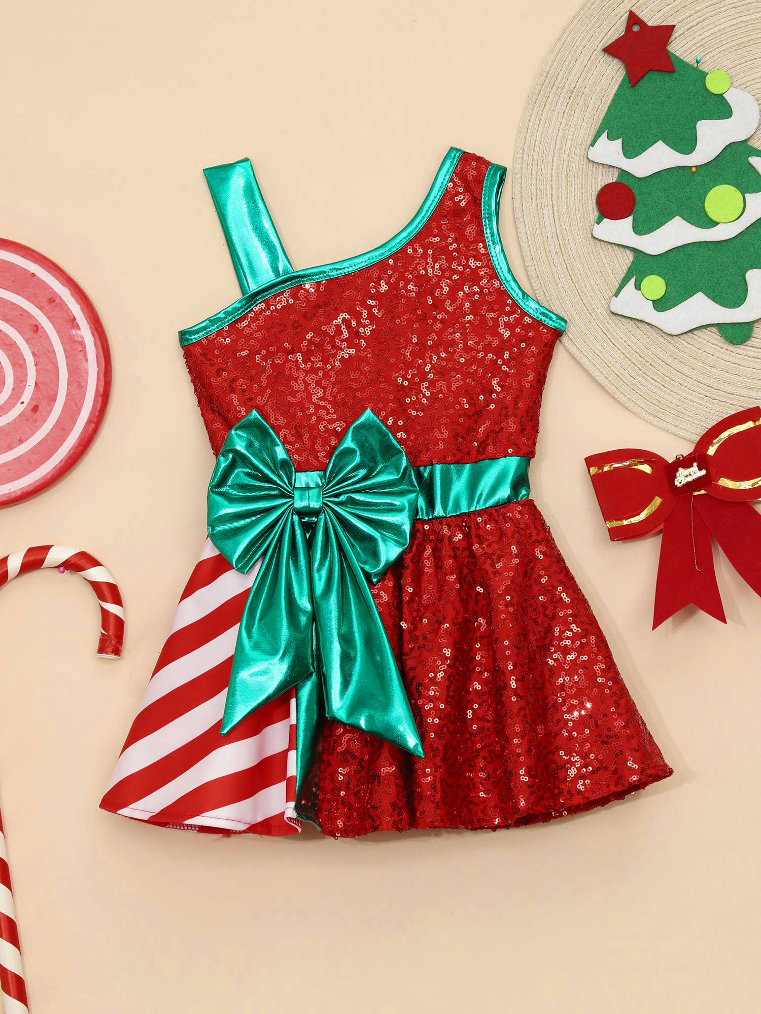 Kids Girls Christmas Party Dre - Elf Costume Christmas のレビューと価格