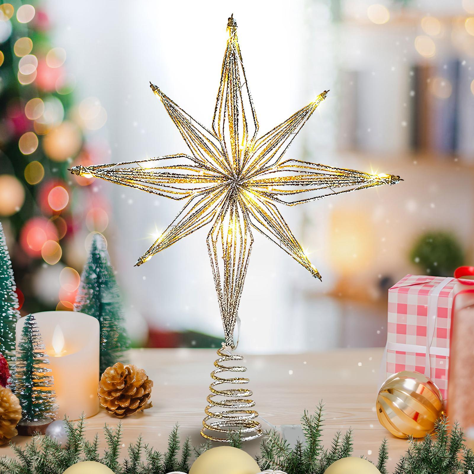 Christmas Tree Topper 3D Star  - Star Tree Topper のレビューと価格