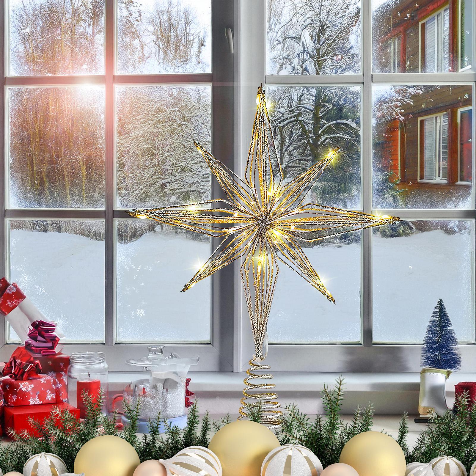 Christmas Tree Topper 3D Star  - Star Tree Topper のレビューと価格