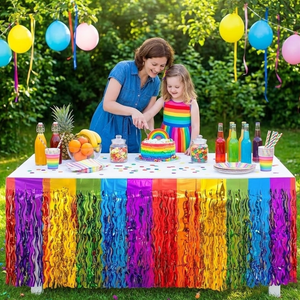 2Pack Rainbow Wavy Metallic Ti - Tinsel Garland Decoration のレビューと価格