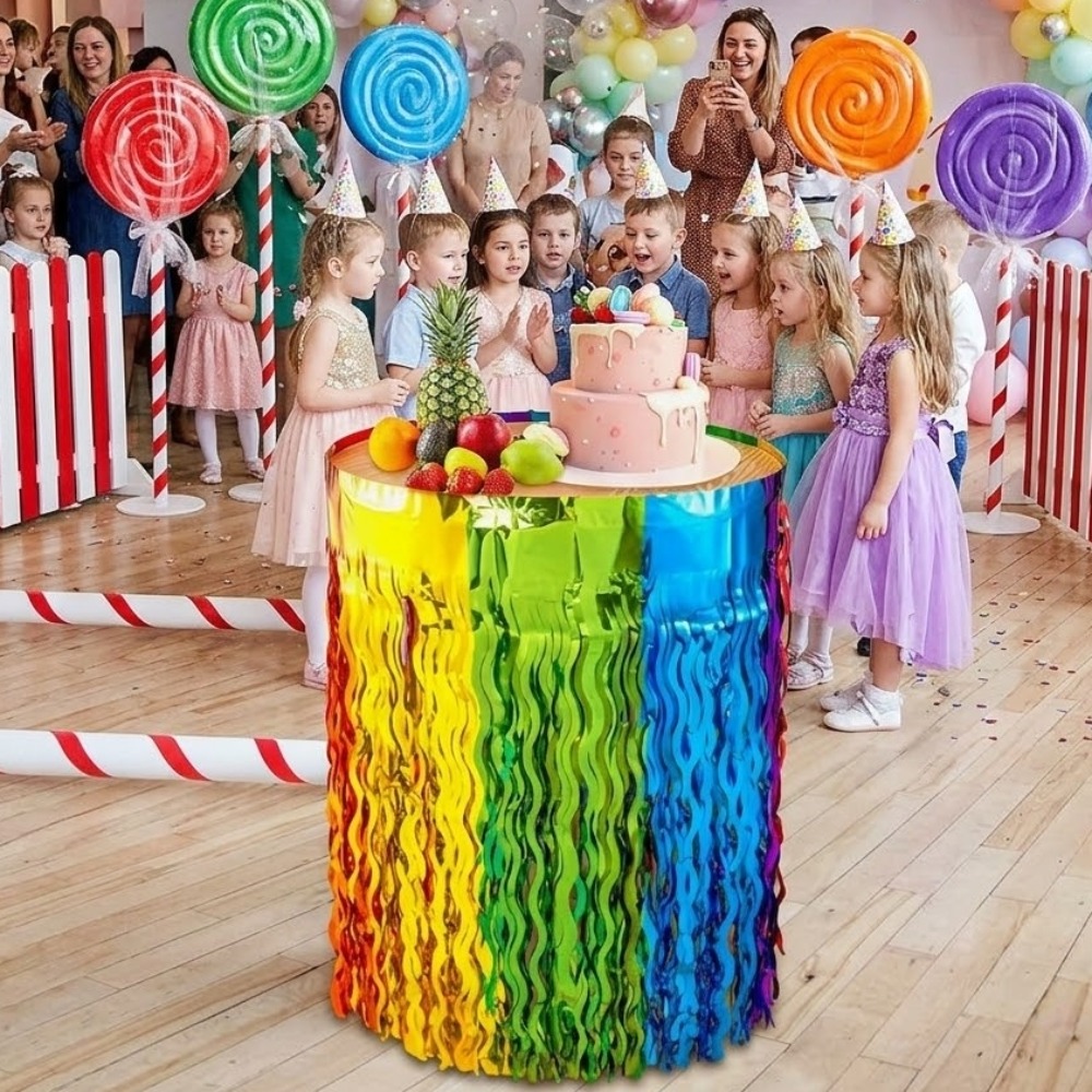 2Pack Rainbow Wavy Metallic Ti - Tinsel Garland Decoration のレビューと価格