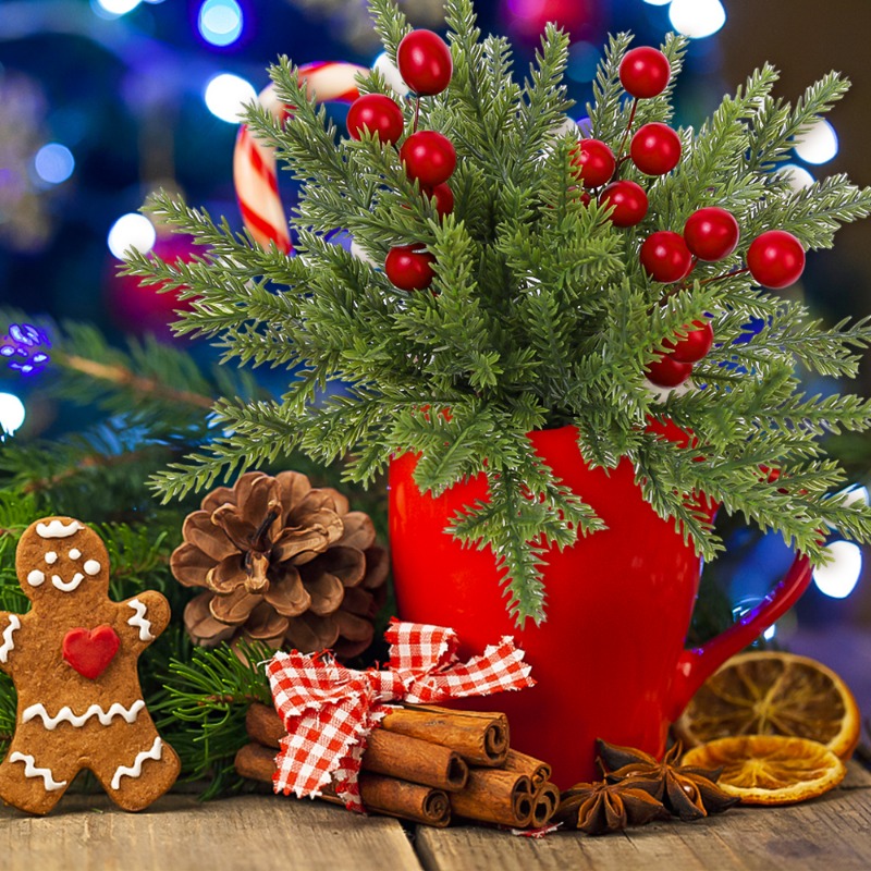 Christmas Artificial Pine Need - Christmas Wreath Fake のレビューと価格